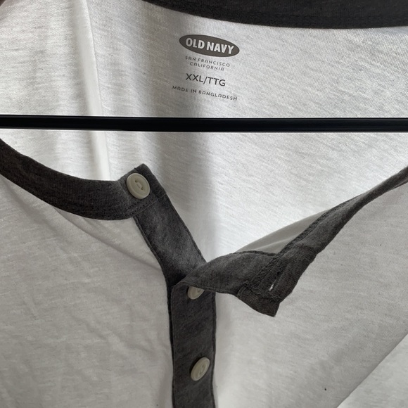 XXL white/grey long sleeve shirt - Picture 4 of 4